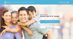 Desktop Screenshot of dentalcareofstjoseph.com